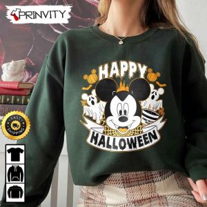 Mickey Mouse Spooky Season Halloween Pumpkin Sweatshirt, Walt Disney, Gift For Halloween, Unisex Hoodie, T-Shirt, Long Sleeve - Prinvity