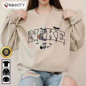 Mickey Skeleton Nike Disney Halloween 2022 Sweatshirt Walt Disney Gift For Halloween Unisex Hoodie T Shirt Long Sleeve Prinvity 2 1