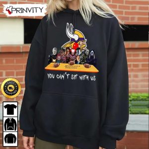 Minnesota Vikings Horror Movies Halloween Sweatshirt You Cant Sit With Us Gift For Halloween National Football League Unisex Hoodie T Shirt Long Sleeve Prinvity 5