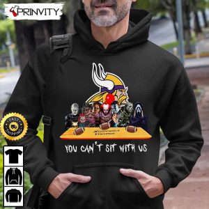 Minnesota Vikings Horror Movies Halloween Sweatshirt You Cant Sit With Us Gift For Halloween National Football League Unisex Hoodie T Shirt Long Sleeve Prinvity 6