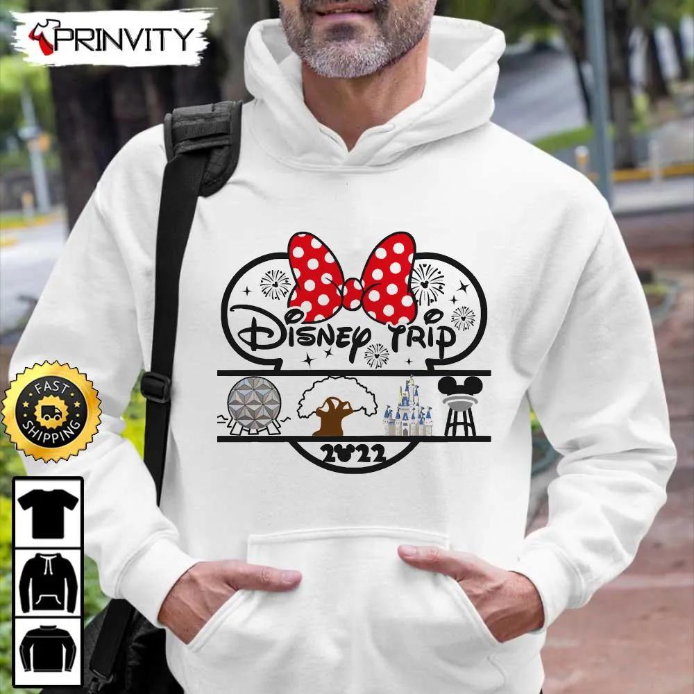 Minnie Disney Trip 2022 Sweatshirt, Walt Disney, Gift For Halloween, Unisex Hoodie, T-Shirt, Long Sleeve - Prinvity