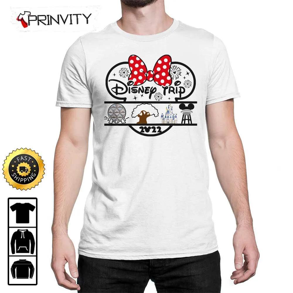 Minnie Disney Trip 2022 Sweatshirt, Walt Disney, Gift For Halloween, Unisex Hoodie, T-Shirt, Long Sleeve - Prinvity
