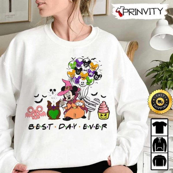 Minnie Halloween Best Day Ever Sweatshirt, Walt Disney, Gift For Halloween, Unisex Hoodie, T-Shirt, Long Sleeve – Prinvity