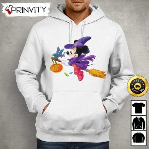 Minnie Mouse Flying Witch Halloween Sweatshirt Walt Disney Gift For Halloween Unisex Hoodie T Shirt Long Sleeve Prinvity 3 1