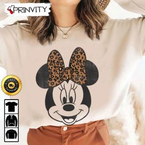 Minnie Mouse Leopard Cute Sweatshirt Walt Disney Gift For Halloween Unisex Hoodie T Shirt Long Sleeve Prinvity 3