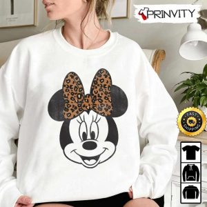 Minnie Mouse Leopard Cute Sweatshirt Walt Disney Gift For Halloween Unisex Hoodie T Shirt Long Sleeve Prinvity 4