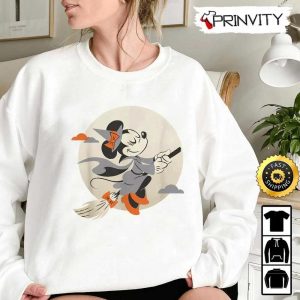 Minnie Mouse Magic Flying Witch Halloween Sweatshirt Walt Disney Gift For Halloween Unisex Hoodie T Shirt Long Sleeve Prinvity 7 1