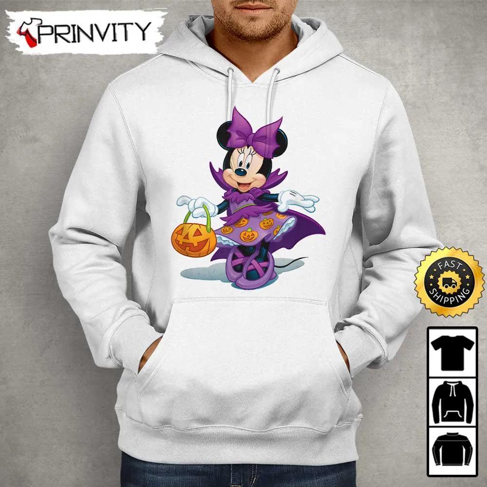 Minnie Mouse Magic Halloween Pumpkin Sweatshirt, Walt Disney, Gift For Halloween, Unisex Hoodie, T-Shirt, Long Sleeve - Prinvity