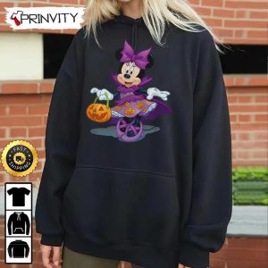 Minnie Mouse Magic Halloween Pumpkin Sweatshirt Walt Disney Gift For Halloween Unisex Hoodie T Shirt Long Sleeve Prinvity 8