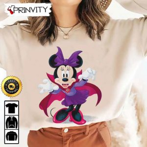 Minnie Mouse Vampire Halloween Sweatshirt, Walt Disney, Gift For Halloween, Unisex Hoodie, T-Shirt, Long Sleeve - Prinvity