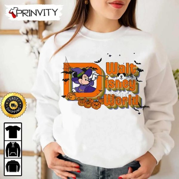 Minnie Mouse Witch Halloween Walt Disney World Sweatshirt, Walt Disney, Gift For Halloween, Unisex Hoodie, T-Shirt, Long Sleeve – Prinvity