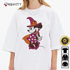 Minnie Mouse in Witch Halloween Sweatshirt Walt Disney Gift For Halloween Unisex Hoodie T Shirt Long Sleeve Prinvity 5 1