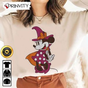 Minnie Mouse in Witch Halloween Sweatshirt Walt Disney Gift For Halloween Unisex Hoodie T Shirt Long Sleeve Prinvity 6 1