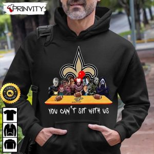 New Orleans Saints Horror Movies Halloween Sweatshirt You Cant Sit With Us Gift For Halloween National Football League Unisex Hoodie T Shirt Long Sleeve Prinvity 6