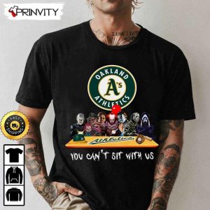 Oakland Athletics Horror Movies Halloween Sweatshirt You Cant Sit With Us Gift For Halloween Major League Baseball Unisex Hoodie T Shirt Long Sleeve Prinvity 1