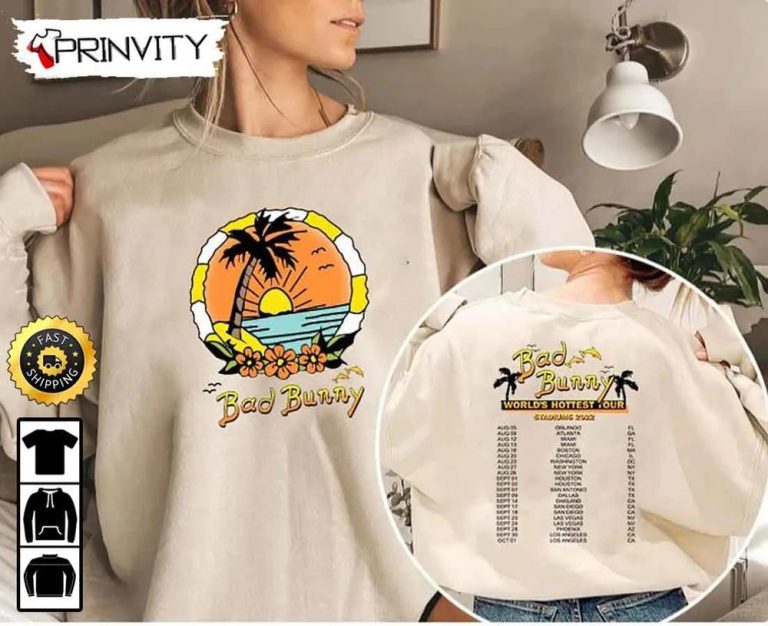 official bad bunny tour merch