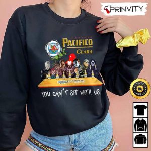 Pacifico Beer Horror Movies Halloween Sweatshirt, You Can’t Sit With Us, International Beer Day, Gift For Halloween, Unisex Hoodie, T-Shirt, Long Sleeve – Prinvity