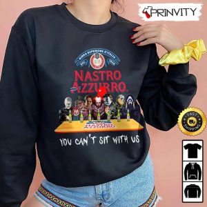 Peroni Beer Horror Movies Halloween Sweatshirt You Cant Sit With Us International Beer Day Gift For Halloween Unisex Hoodie T Shirt Long Sleeve Prinvity 2