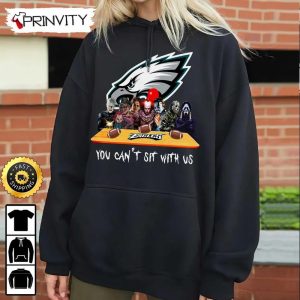 Philadelphia Eagles Horror Movies Halloween Sweatshirt You Cant Sit With Us Gift For Halloween National Football League Unisex Hoodie T Shirt Long Sleeve Prinvity 5