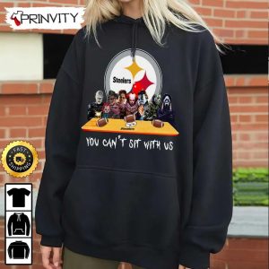 Pittsburgh Steelers Horror Movies Halloween Sweatshirt You Cant Sit With Us Gift For Halloween National Football League Unisex Hoodie T Shirt Long Sleeve Prinvity 5