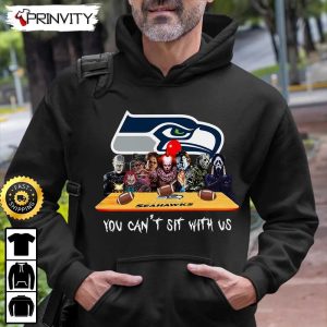 Seattle Seahawks Horror Movies Halloween Sweatshirt You Cant Sit With Us Gift For Halloween National Football League Unisex Hoodie T Shirt Long Sleeve Prinvity 6