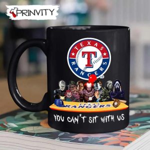 Texas Rangers Horror Movies Halloween Mug, Size 11oz & 15oz, You Can't Sit With Us, Gift For Halloween, Texas Rangers Club Major League Baseball - Prinvity