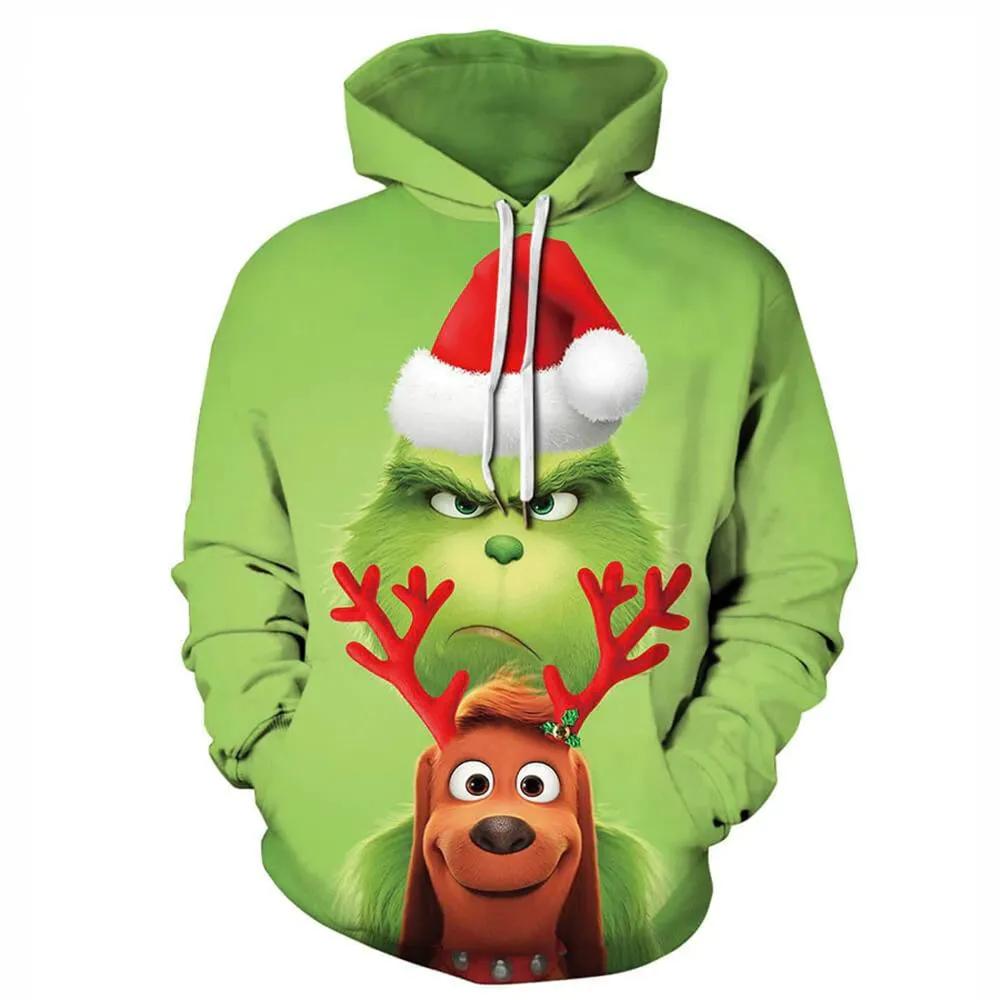 The Grinch And Dog Merry Christmas Unique 2022 3D Hoodie All Over Printed, The Grinch Movie, The Grinch Stole Christmas, Gift For Christmas, Happy Holiday - Prinvity