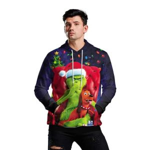 The Grinch And Max Dog Christmas Unique 2022 3D Hoodie All Over Printed The Grinch Movie The Grinch Stole Christmas Gift For Christmas Happy Holiday Prinvity 2