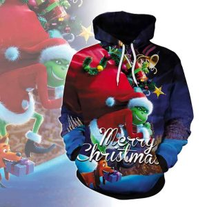 The Grinch Christmas 2022 3D Hoodie All Over Printed, Merry Christmas, The Grinch Movie, The Grinch Stole Christmas, Gift For Christmas, Happy Holiday - Prinvity