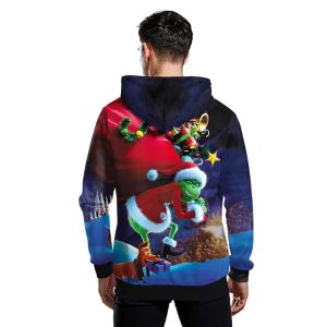 The Grinch Christmas 2022 3D Hoodie All Over Printed Merry Christmas The Grinch Movie The Grinch Stole Christmas Gift For Christmas Happy Holiday Prinvity 2
