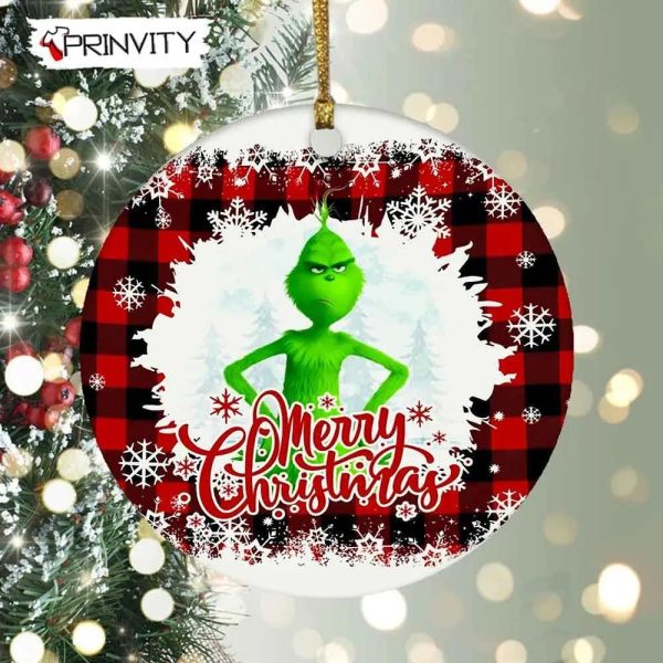 The Grinch Christmas 2022 Merry Christmas Ornaments Ceramic, Best Christmas Gifts For 2022, Happy Holidays – Prinvity