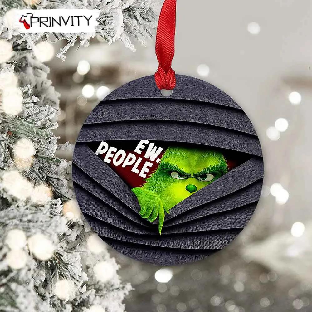 The Grinch Christmas Ew.People Ornaments Ceramic, Best Christmas Gifts For 2022, Merry Christmas, Happy Holidays - Prinvity