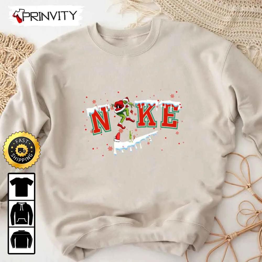 The Grinch Christmas 2022 Nike Sweatshirt, Santa Grinch And Max Dog, Merry Grinch Xmas, Best Christmas Gifts For 2022, Unisex Hoodie, T-Shirt, Long Sleeve - Prinvity