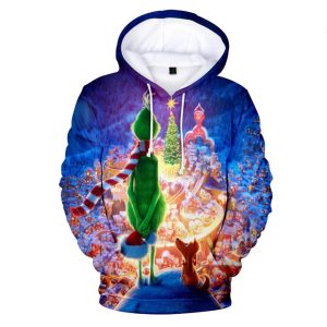 The Grinch Christmas Village Unique 2022 3D Hoodie All Over Printed, The Grinch Movie, The Grinch Stole Christmas, Gift For Christmas, Happy Holiday - Prinvity