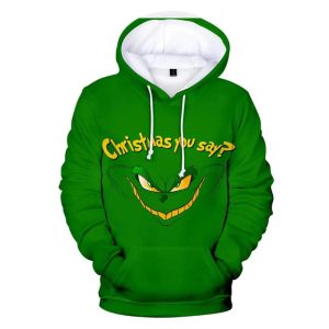 The Grinch Christmas You Say Unique 2022 3D Hoodie All Over Printed, The Grinch Movie, The Grinch Stole Christmas, Gift For Christmas, Happy Holiday - Prinvity