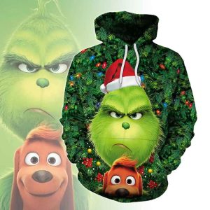 The Grinch Graphic For Christmas Unique 2022 3D Hoodie All Over Printed, The Grinch Movie, The Grinch Stole Christmas, Gift For Christmas, Happy Holiday - Prinvity