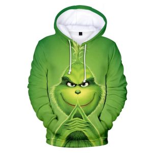 The Grinch Smile Christmas Unique 2022 3D Hoodie All Over Printed, The Grinch Movie, The Grinch Stole Christmas, Gift For Christmas, Happy Holiday - Prinvity