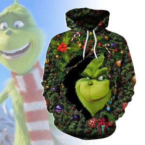 The Grinch Tree Christmas Unique 2022 3D Hoodie All Over Printed, The Grinch Movie, The Grinch Stole Christmas, Gift For Christmas, Happy Holiday – Prinvity