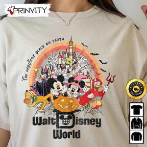 The Most Magical Place On Earth Walt Disney World Pumpkin Mickey Minnie And Friends Sweatshirt, Walt Disney, Gift For Halloween, Unisex Hoodie, T-Shirt, Long Sleeve Prinvity