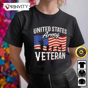 United States Army Veteran Hoodie 4th of July Thank You For Your Service Patriotic Veterans Day Unisex Sweatshirt T Shirt Long Sleeve Prinvity 3