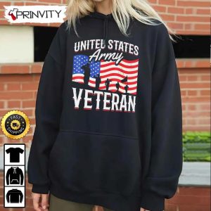 United States Army Veteran Hoodie 4th of July Thank You For Your Service Patriotic Veterans Day Unisex Sweatshirt T Shirt Long Sleeve Prinvity 5