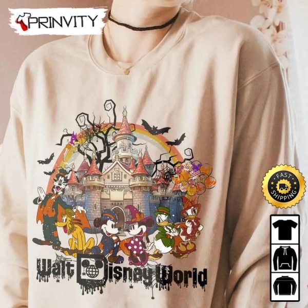 Walt Disney World Halloween Mickey And Friend Family Sweatshirt, Walt Disney, Gift For Halloween, Unisex Hoodie, T-Shirt, Long Sleeve – Prinvity