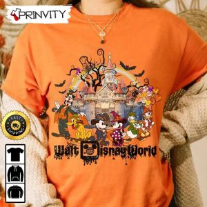Walt Disney World Halloween Mickey And Friend Family Sweatshirt Walt Disney Gift For Halloween Unisex Hoodie T Shirt Long Sleeve Prinvity 2
