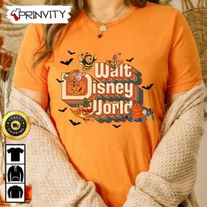Walt Disney World Halloween Winnie The Pooh Halloween Pumpkin Sweatshirt Walt Disney Gift For Halloween Unisex Hoodie T Shirt Long Sleeve Prinvity 1
