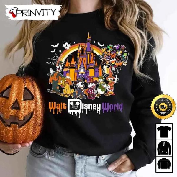 Walt Disney World Hallowen Mickey And Friends Sweatshirt, Walt Disney, Gift For Halloween, Unisex Hoodie, T-Shirt, Long Sleeve – Prinvity