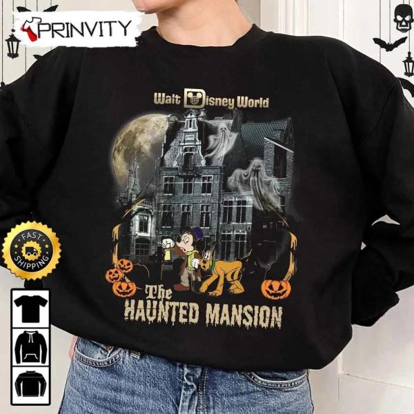 Walt Disney World The Haunted Mansion Mickey Mouse Halloween Pumpkin Sweatshirt, Walt Disney, Gift For Halloween, Unisex Hoodie, T-Shirt, Long Sleeve – Prinvity