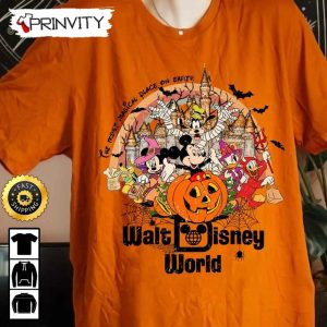 Walt Disney World The Most Magical Place On Earth Pumpkin Mickey Minnie And Friends Sweatshirt Walt Disney Gift For Halloween Unisex Hoodie T Shirt Long Sleeve Prinvity 2