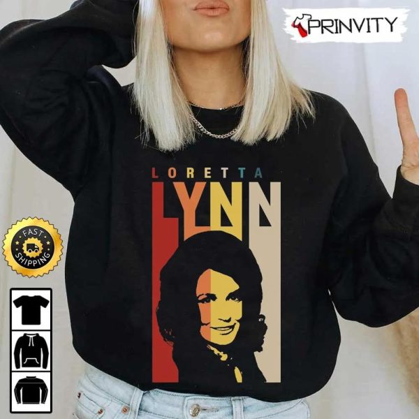 Loretta Lynn Legends Country Music’s Vintage T-Shirt, Unisex Hoodie, Sweatshirt, Long Sleeve, Tank Top – Prinvity