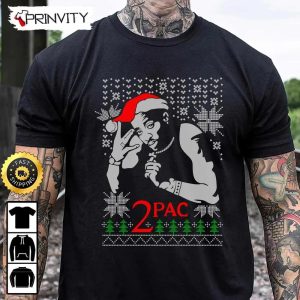 2 Pac Navidad Christmas Sweatshirt, Best Christmas Gift For 2022, Merry Christmas, Happy Holidays, Unisex Hoodie, T-Shirt, Long Sleeve - Prinvity