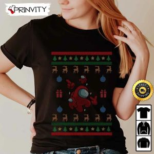Among US Ugly Sweatshirt Best Christmas Gifts 2022 Merry Christmas Happy Holidays Unisex Hoodie T Shirt Long Sleeve Prinvity 2